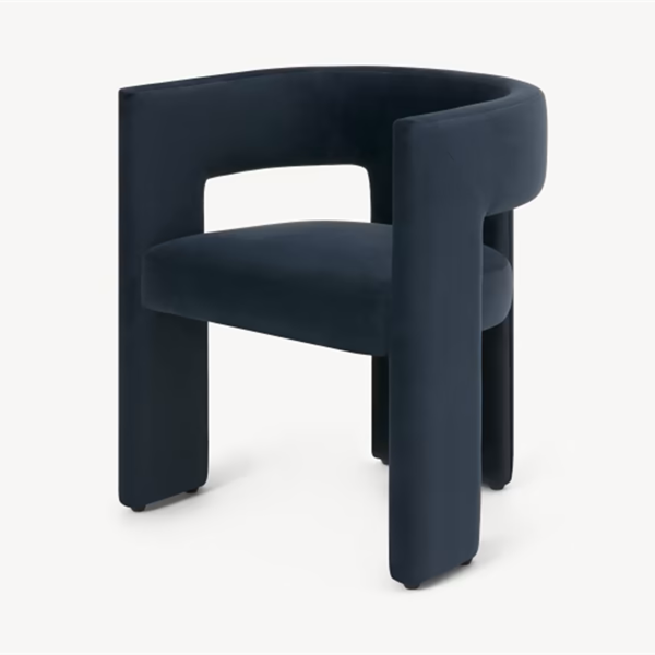 Modern Style Arm Chair Wood Open Back Dining Accent Chair for Home