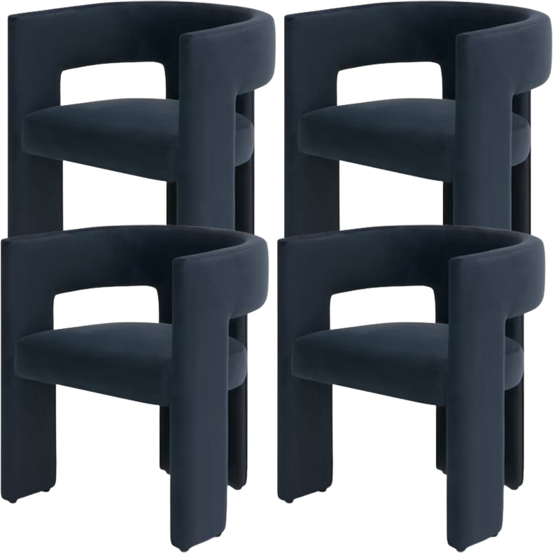 Modern Style Arm Chair Wood Open Back Dining Accent Chair for Home