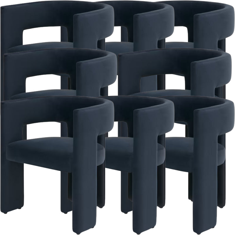 Modern Style Arm Chair Wood Open Back Dining Accent Chair for Home