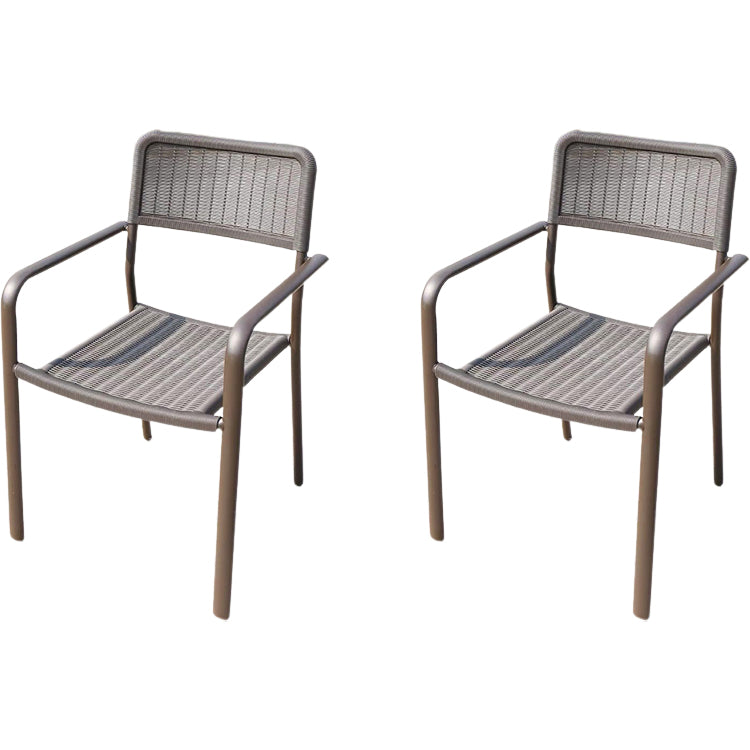 Contemporary Style Arm Chair Plastic Dining Accent Chair for Dining Room