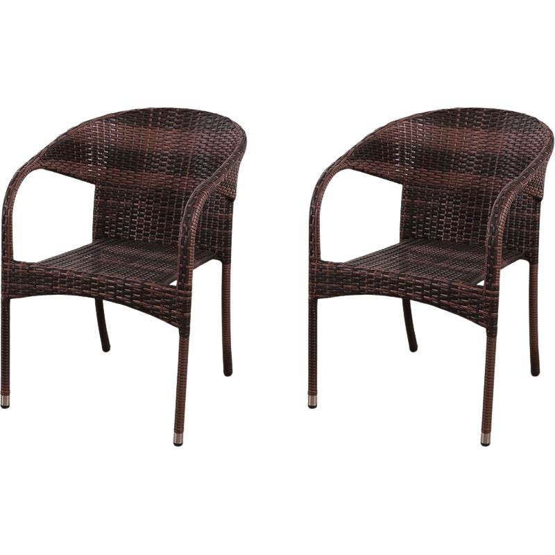 Contemporary Style Arm Chair Plastic Dining Accent Chair for Dining Room