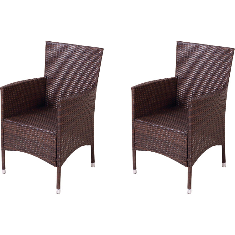 Contemporary Style Arm Chair Plastic Dining Accent Chair for Dining Room