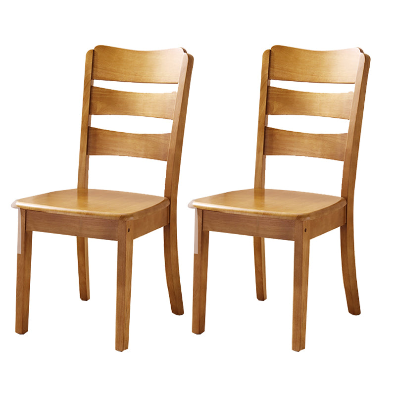 Solid Wood Dining Chairs Modern Style Home Armless Dining Chairs
