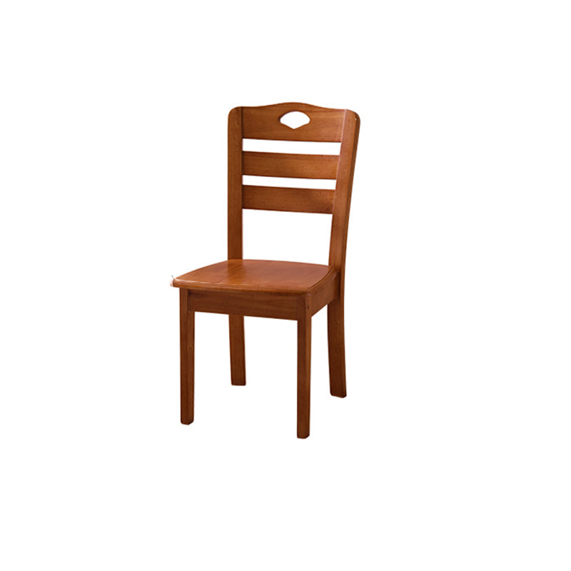 Solid Wood Dining Chairs Modern Style Home Armless Dining Chairs