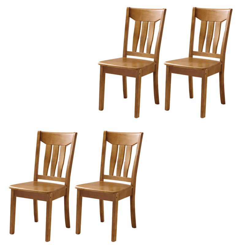 Solid Wood Dining Chairs Modern Style Home Armless Dining Chairs