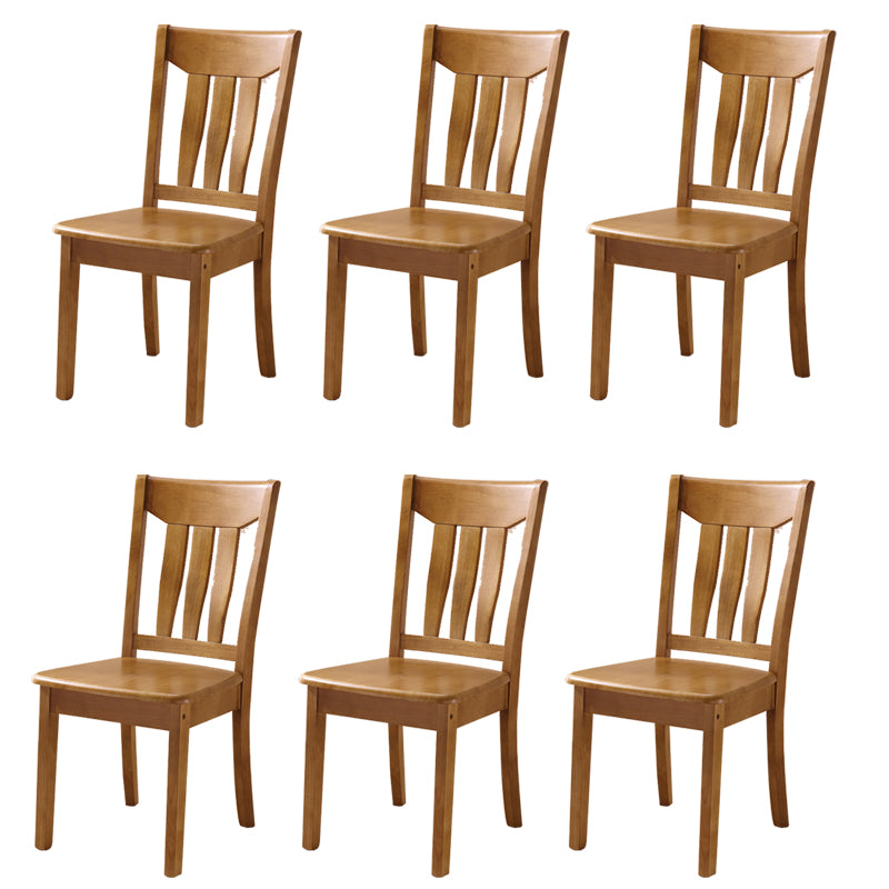 Solid Wood Dining Chairs Modern Style Home Armless Dining Chairs