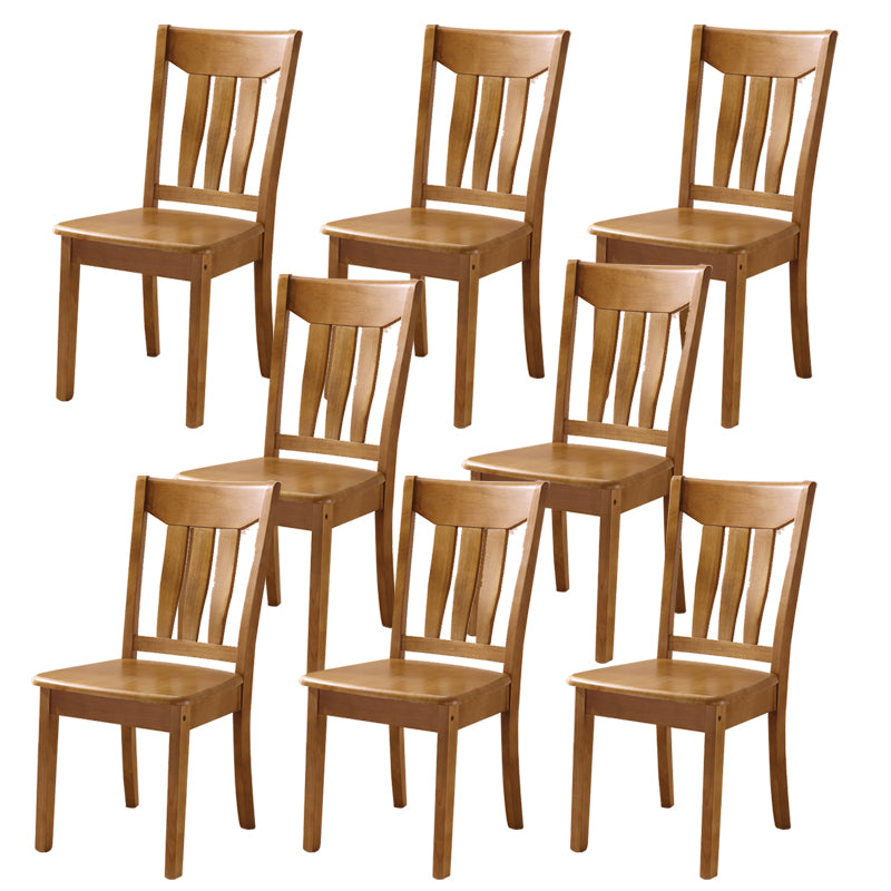 Solid Wood Dining Chairs Modern Style Home Armless Dining Chairs
