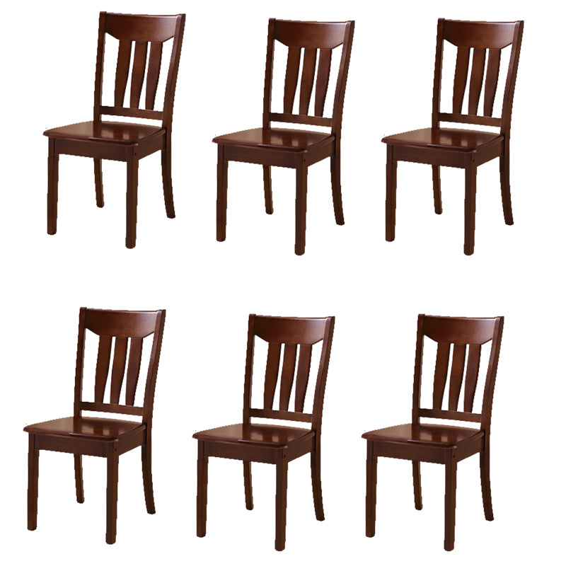 Solid Wood Dining Chairs Modern Style Home Armless Dining Chairs