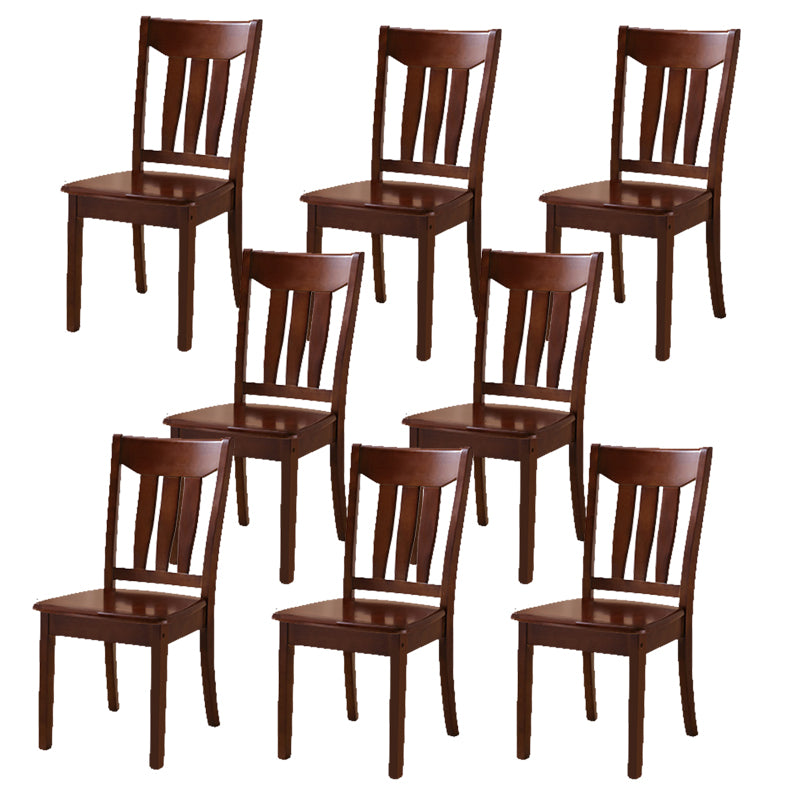 Solid Wood Dining Chairs Modern Style Home Armless Dining Chairs