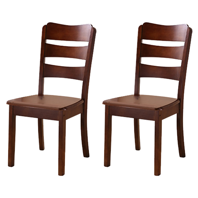 Solid Wood Dining Chairs Modern Style Home Armless Dining Chairs