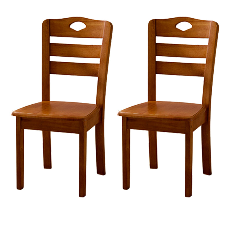 Solid Wood Dining Chairs Modern Style Home Armless Dining Chairs