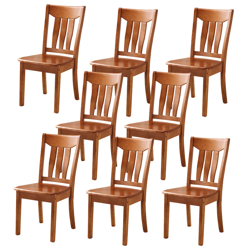 Solid Wood Dining Chairs Modern Style Home Armless Dining Chairs