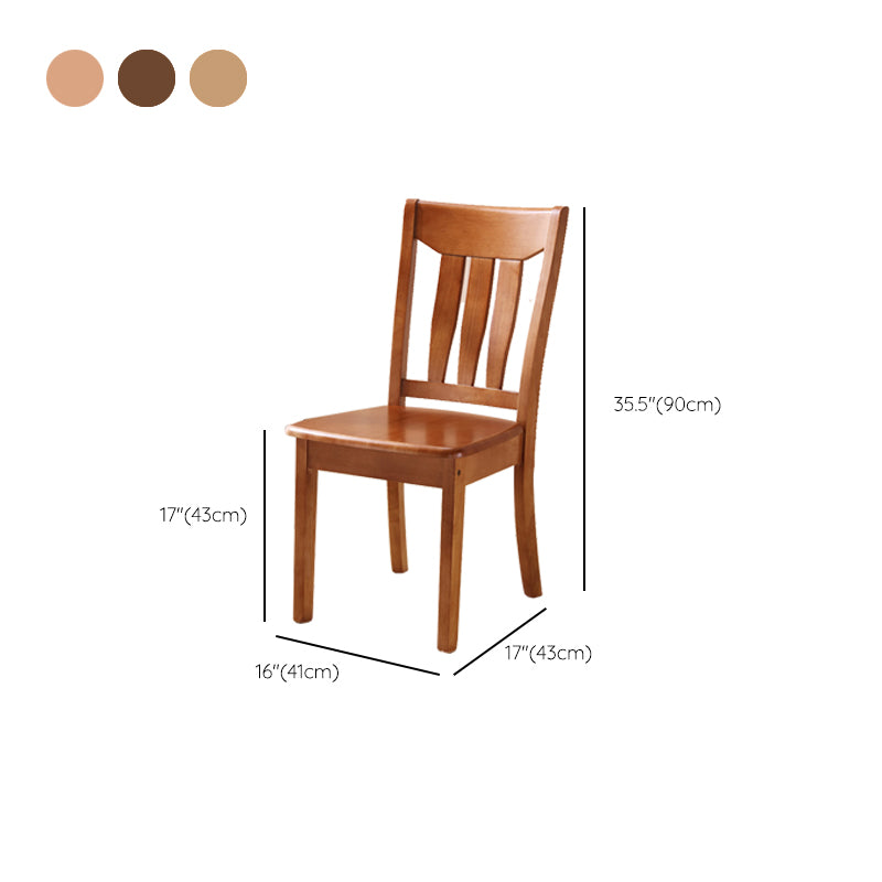 Solid Wood Dining Chairs Modern Style Home Armless Dining Chairs