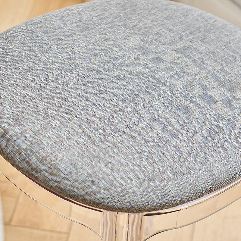 Contemporary Dining Side Chair Plastic Solid Back Chair for Dining Room