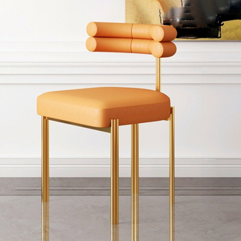 Scandinavian Metal Dining Chair Side Open Chair for Dining Room