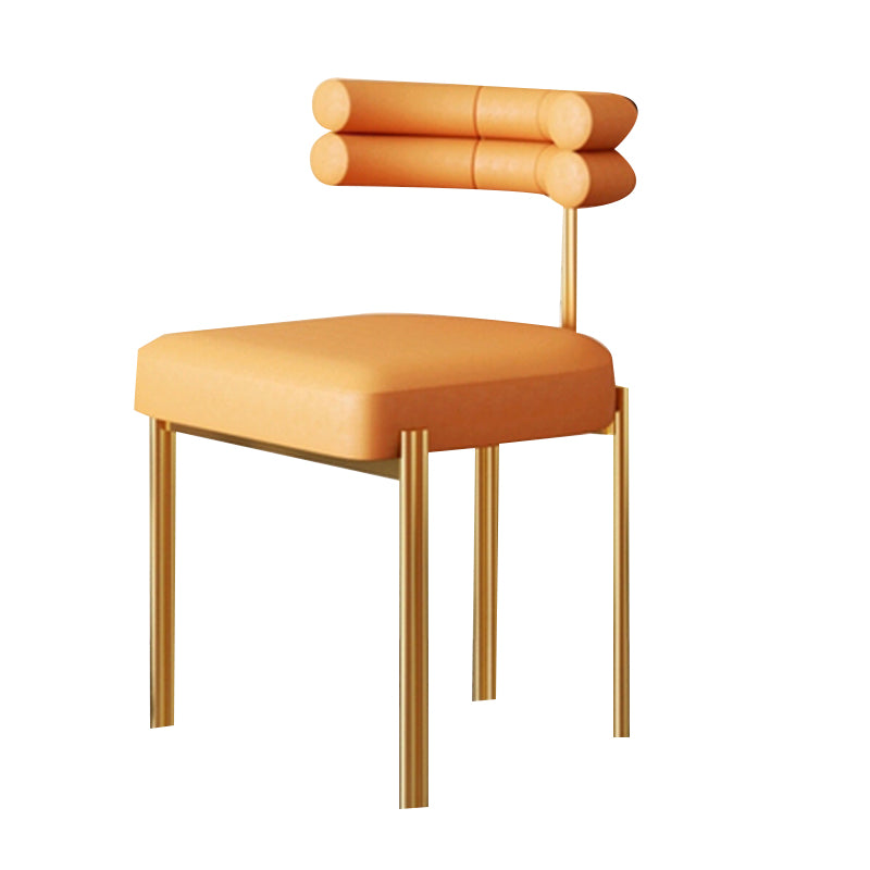Scandinavian Metal Dining Chair Side Open Chair for Dining Room