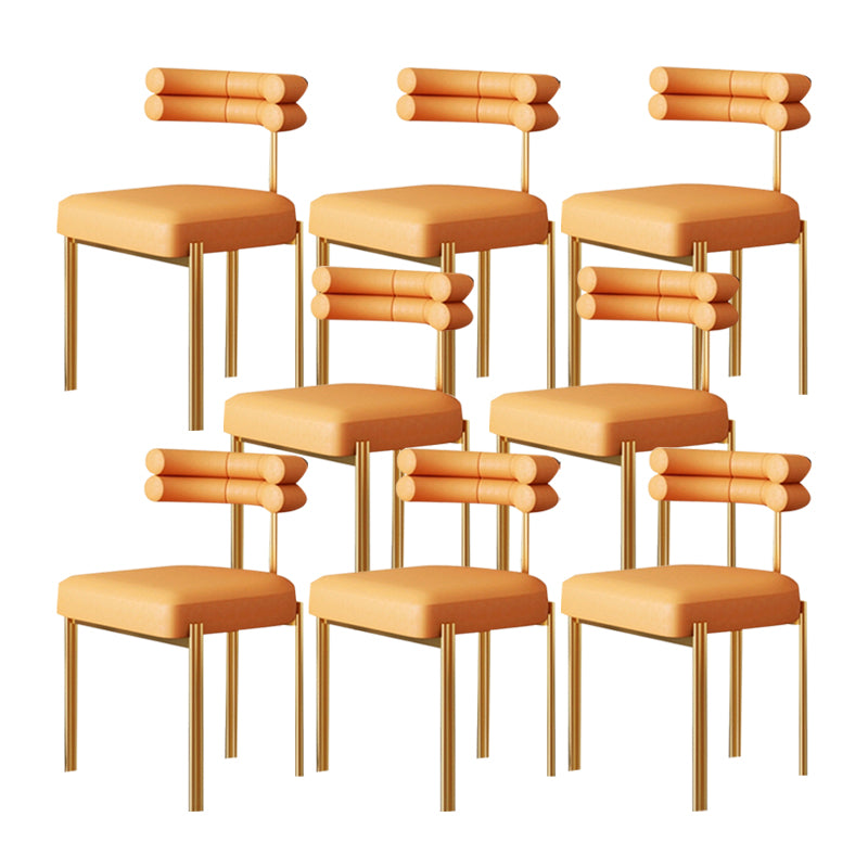 Scandinavian Metal Dining Chair Side Open Chair for Dining Room