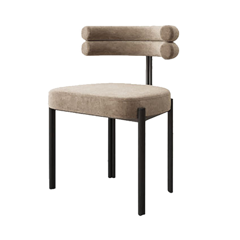 Scandinavian Metal Dining Chair Side Open Chair for Dining Room