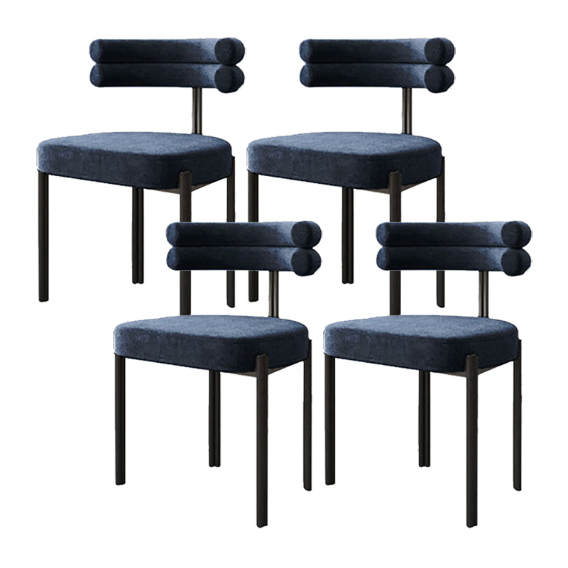 Scandinavian Metal Dining Chair Side Open Chair for Dining Room