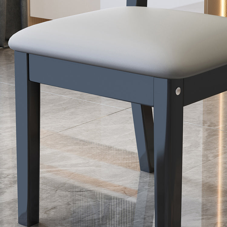 Nordic Style Wood Chair Open Back Dining Side Chair for Dinning Room
