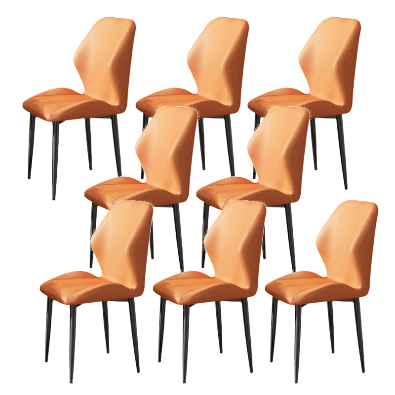 Nordic Style Metal Chair Wingback Kitchen Dining Side Chair for Dinning Room