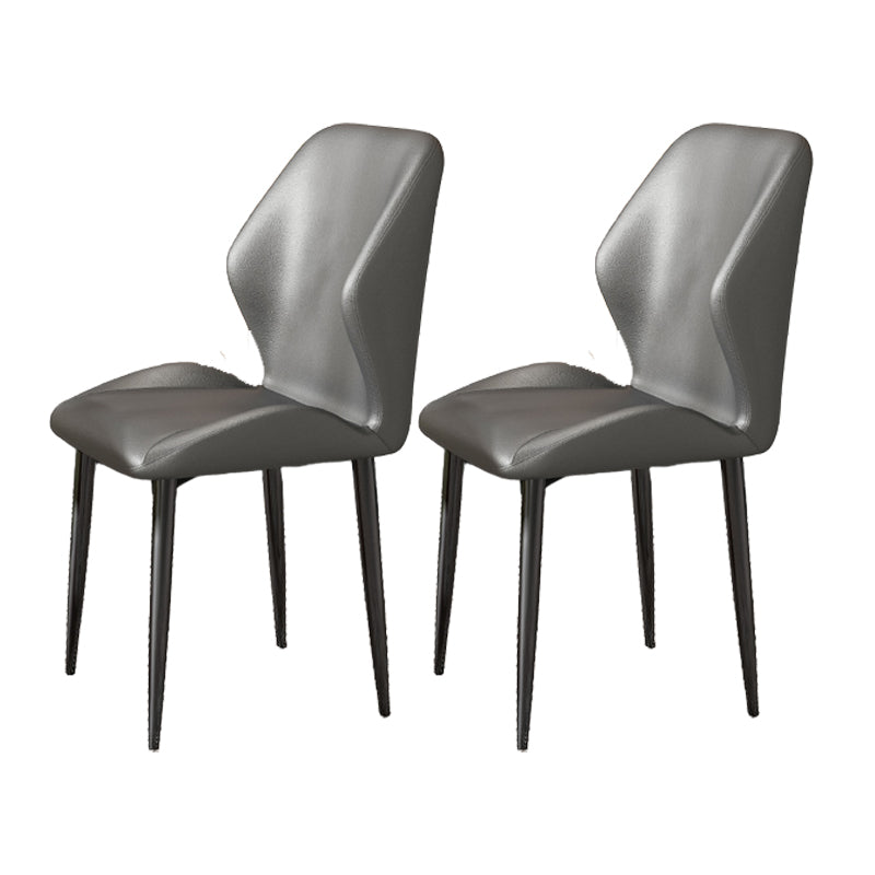 Nordic Style Metal Chair Wingback Kitchen Dining Side Chair for Dinning Room