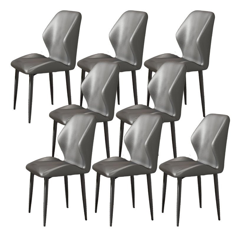 Nordic Style Metal Chair Wingback Kitchen Dining Side Chair for Dinning Room
