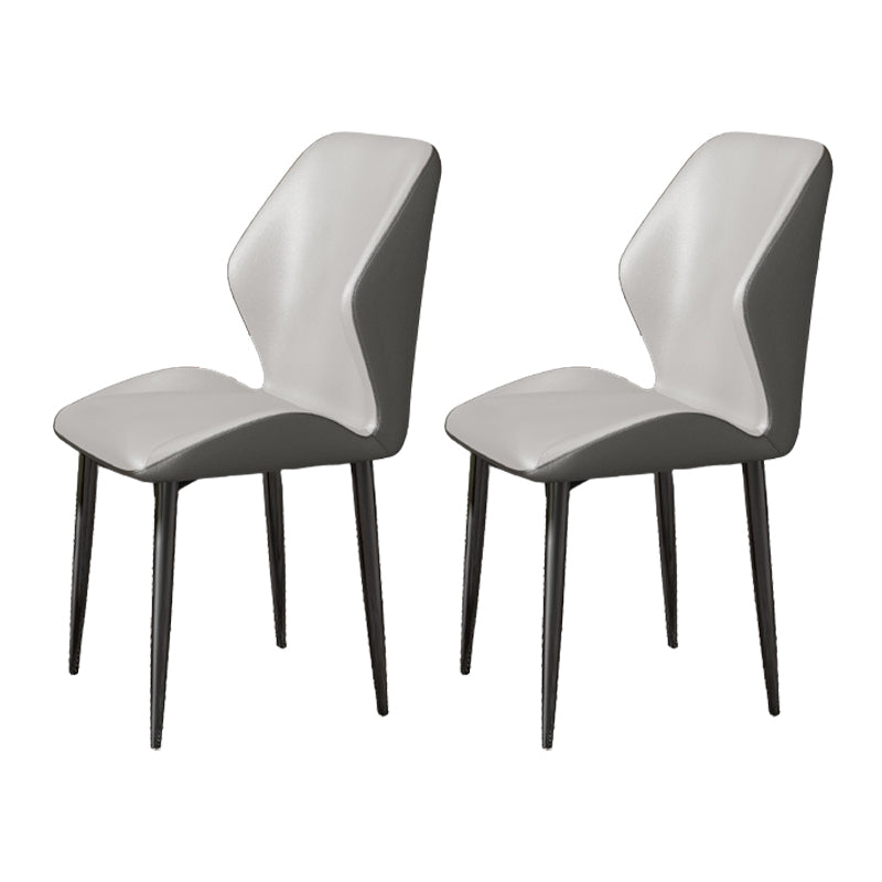 Nordic Style Metal Chair Wingback Kitchen Dining Side Chair for Dinning Room