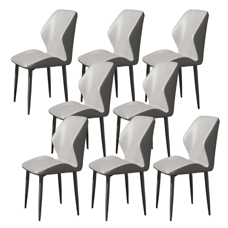 Nordic Style Metal Chair Wingback Kitchen Dining Side Chair for Dinning Room
