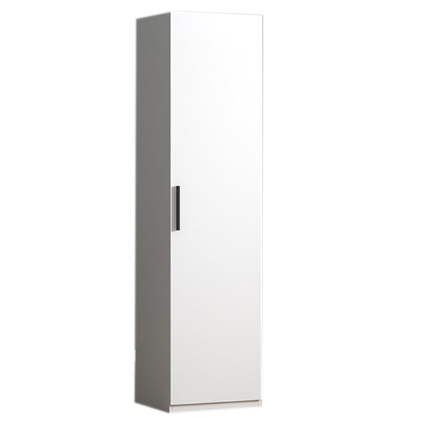 Manufactured Wood Kid's Wardrobe Contemporary White Kids Closet with 1 Door