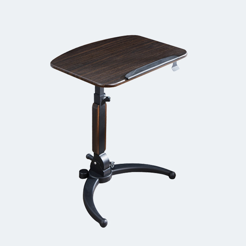 Contemporary Wooden Study Desk Multifunctional Lifting Desk with Metal Base