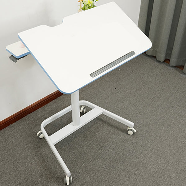 Contemporary Wooden Study Desk Multifunctional Lifting Desk with Metal Base