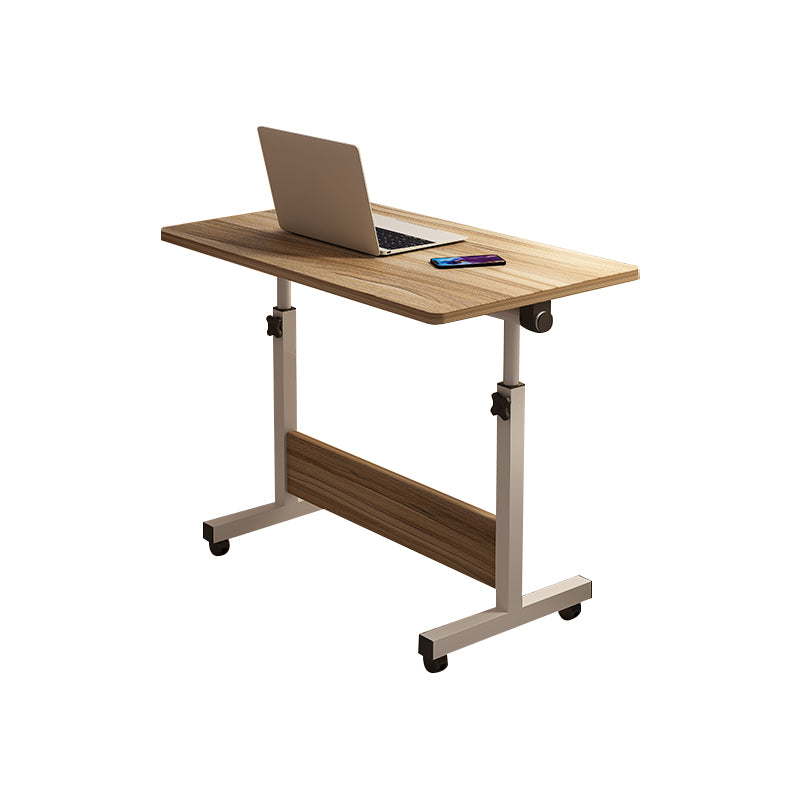 Art Desk with Casters Adjustable Lap Desk Wood and Metal Desk