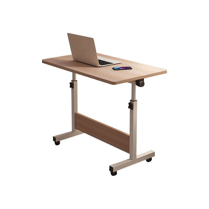 Art Desk with Casters Adjustable Lap Desk Wood and Metal Desk