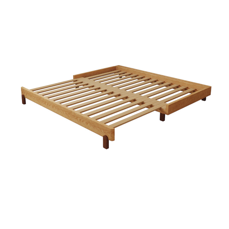 Contemporary Daybed Solid Wood Upholstered Headboard Princess Natural