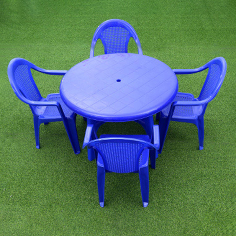 Contemporary Style Dining Set Plastic Square 1/5/7/9 Pcs Dining Table Set