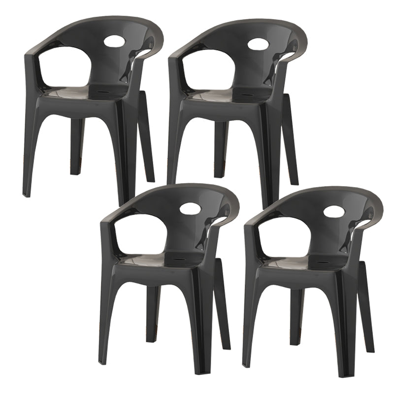 Contemporary Style Dining Set Plastic Square 1/5/10 Pcs Dining Table Set