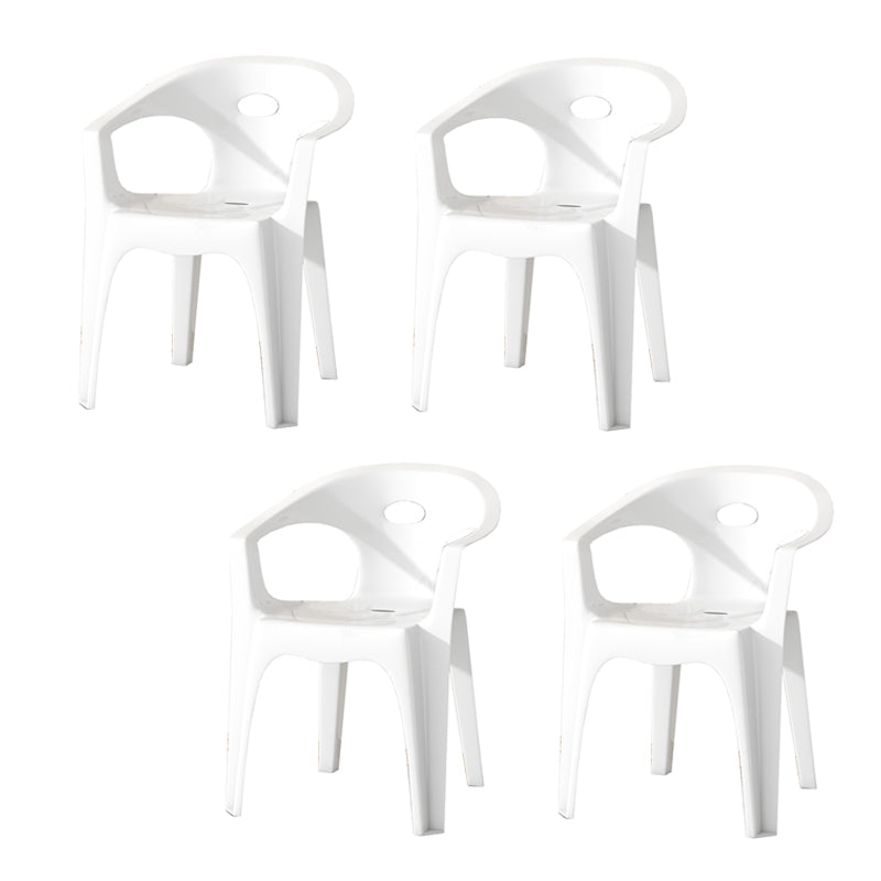 Contemporary Style Dining Set Plastic Square 1/5/10 Pcs Dining Table Set