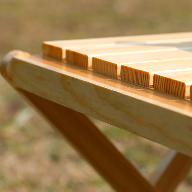 Modern Rectangle Foldable Camping Table Solid Wood Outdoor Table