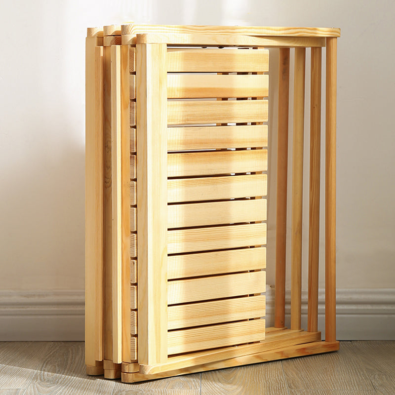 Modern Rectangle Foldable Camping Table Solid Wood Outdoor Table