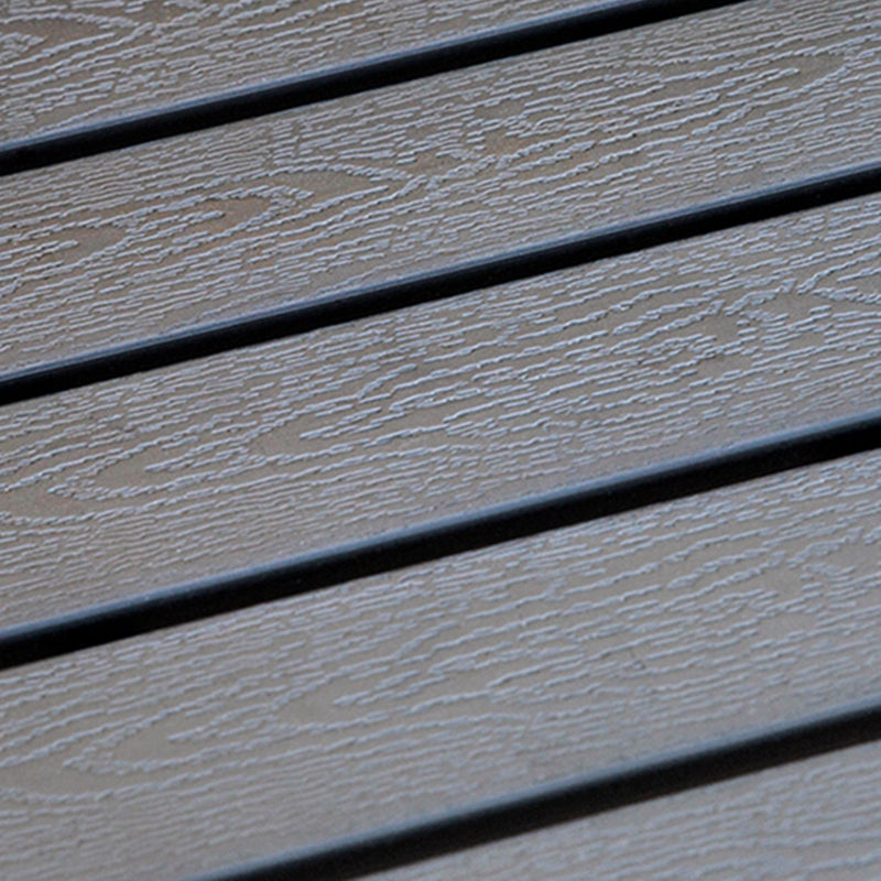 Outdoor Industrial Patio Table Metal Frame Dining Table in Black