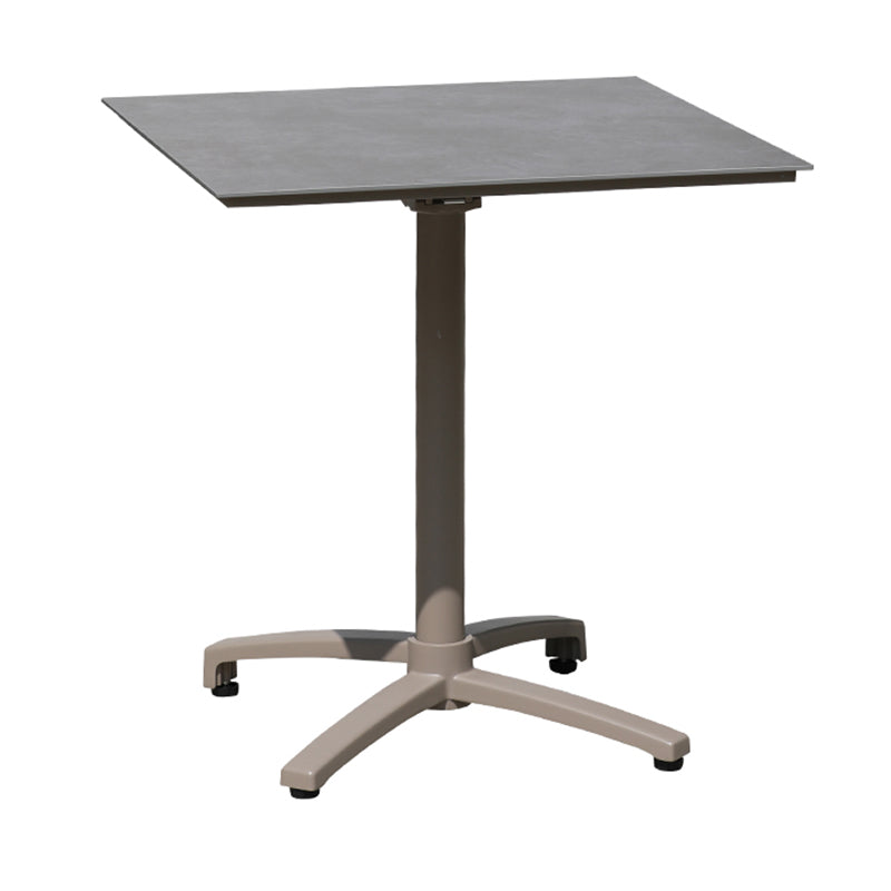 Modern Outdoor Patio Table UV Resistant Dining Table with Metal Frame