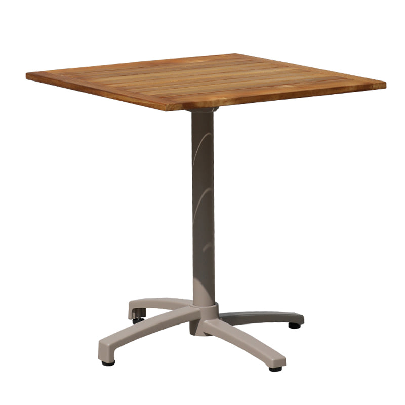 Modern Outdoor Patio Table UV Resistant Dining Table with Metal Frame