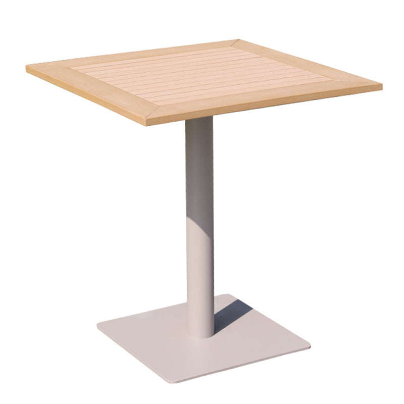 Modern Outdoor Patio Table UV Resistant Dining Table with Metal Frame