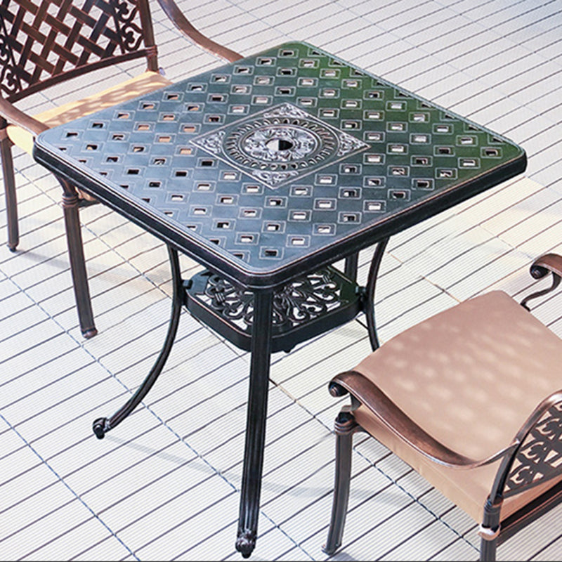 Aluminum Outdoor Patio Table Industrial UV Resistant Patio Table