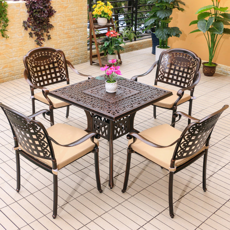 Aluminum Outdoor Patio Table Industrial UV Resistant Patio Table