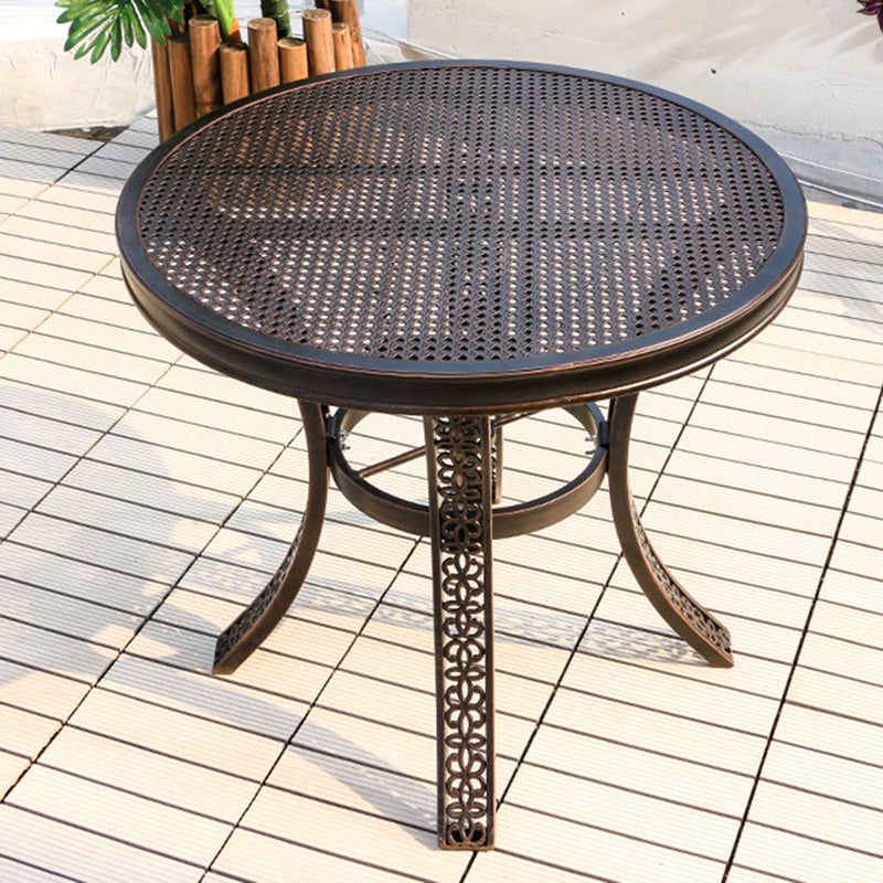Aluminum Outdoor Patio Table Industrial UV Resistant Patio Table