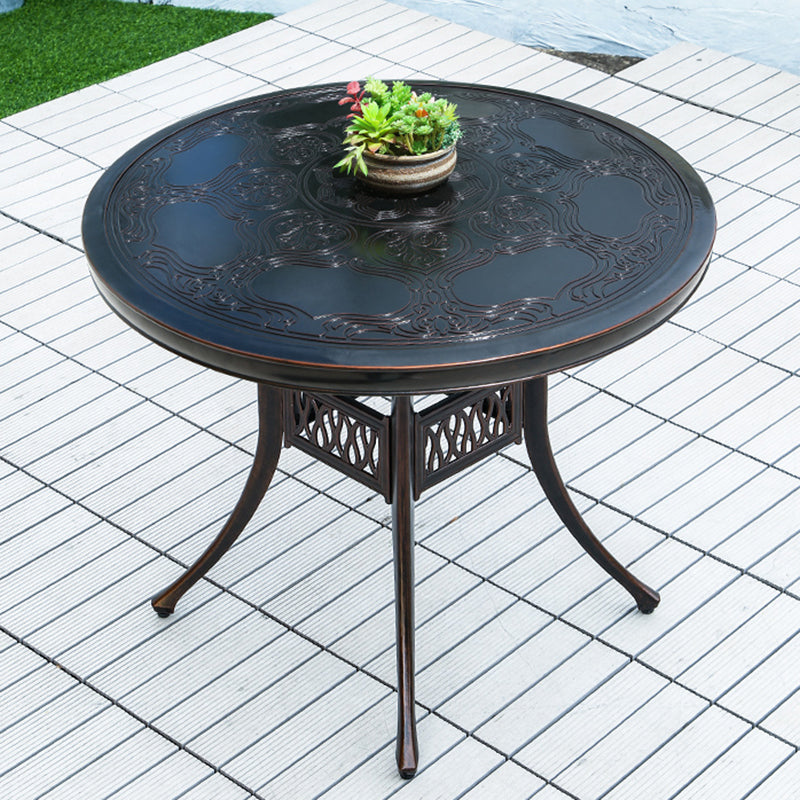 Aluminum Outdoor Patio Table Industrial UV Resistant Patio Table