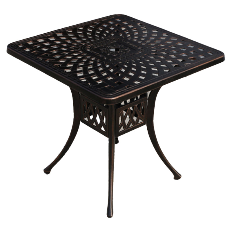 Aluminum Outdoor Patio Table Industrial UV Resistant Patio Table