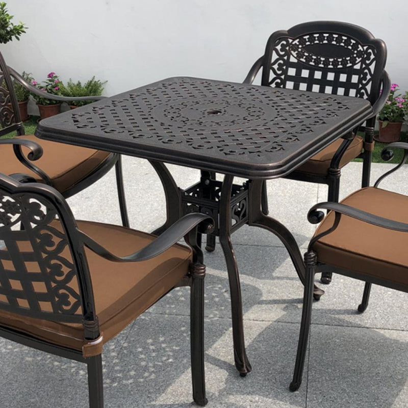 Aluminum Outdoor Patio Table Industrial UV Resistant Patio Table